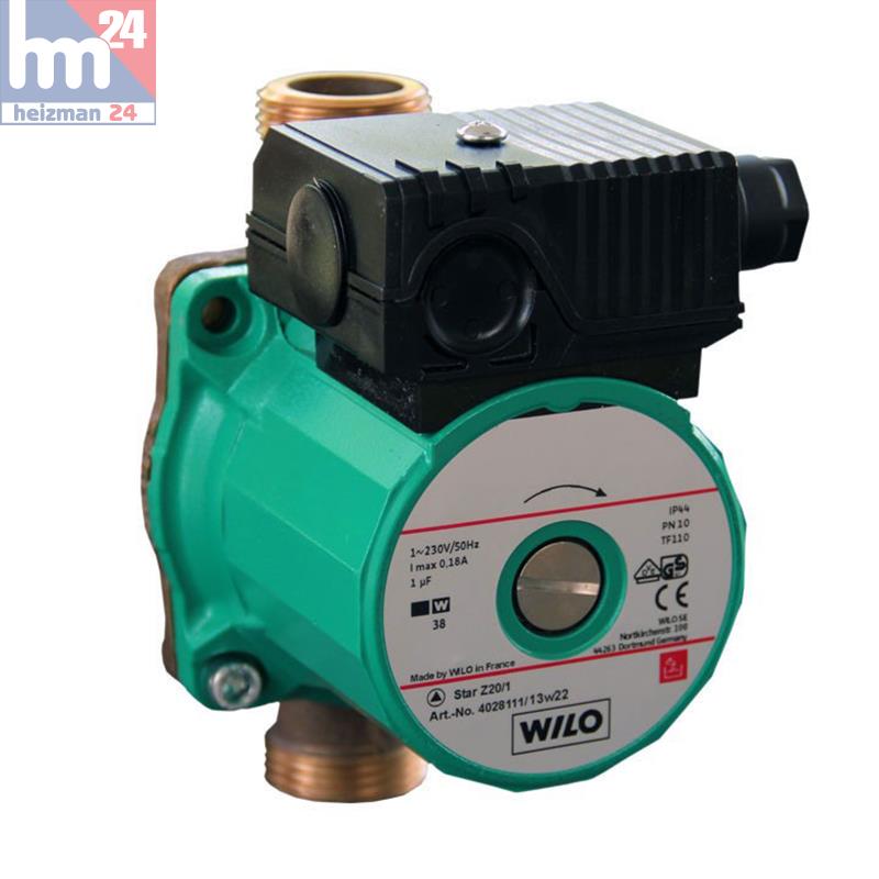 Pompe DE Circulation Wilo Star Z 20 1 140mm Pompe EAU Potable 4028111 ...
