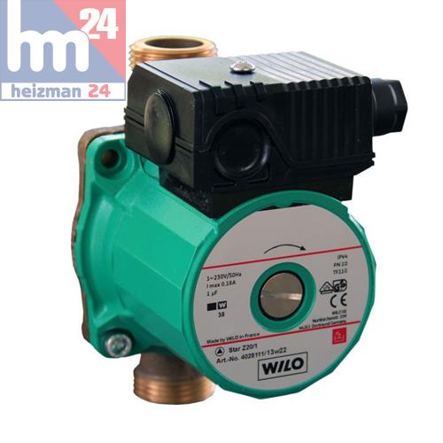 Pompe de circulation Wilo Star Z 20 1 140mm Pompe eau potable 4028111