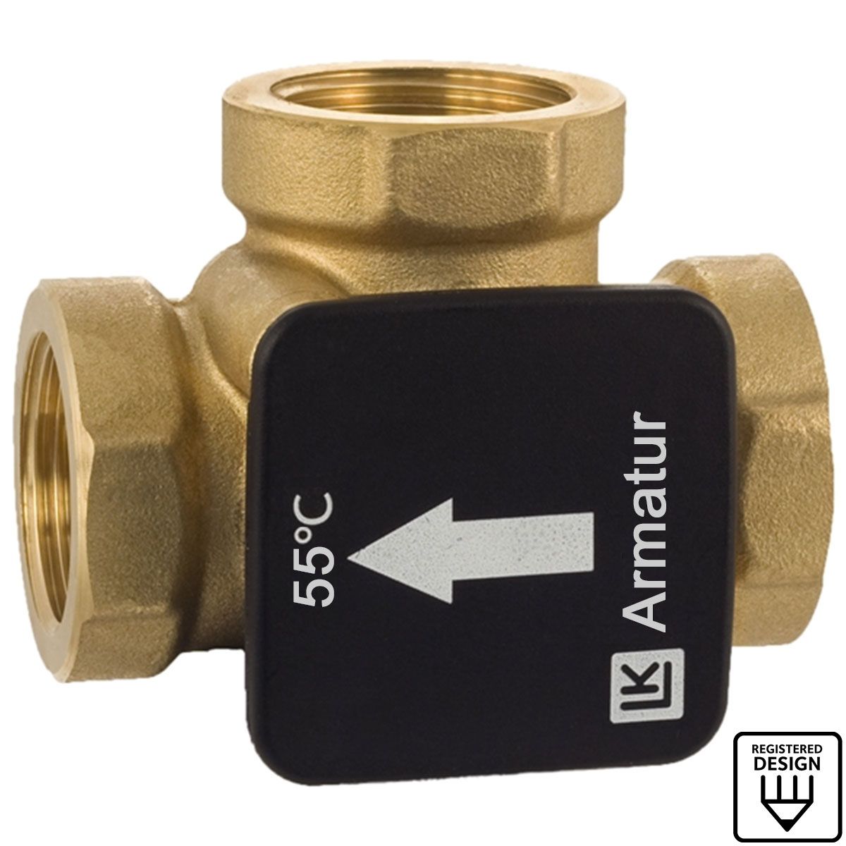 LK 820 ThermoVar 180501 thermisches 3-Wege-Mischventil 55°C IG 1