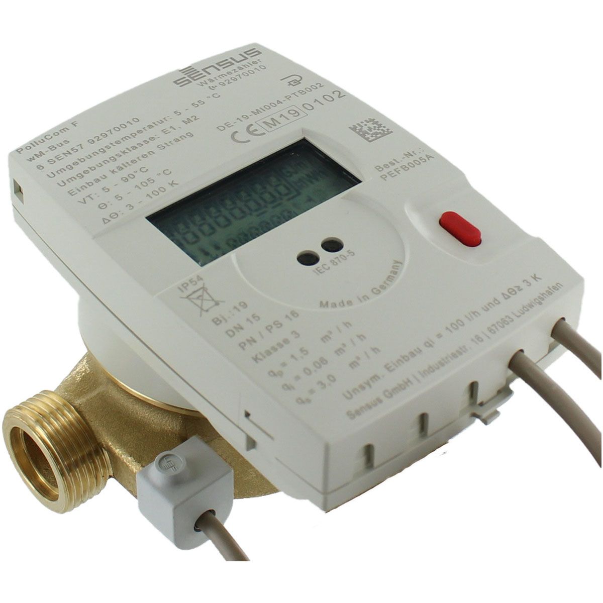 Sensus PolluCom F Wärmezähler Kältezähler Kompaktzähler Qn 1,5 AG