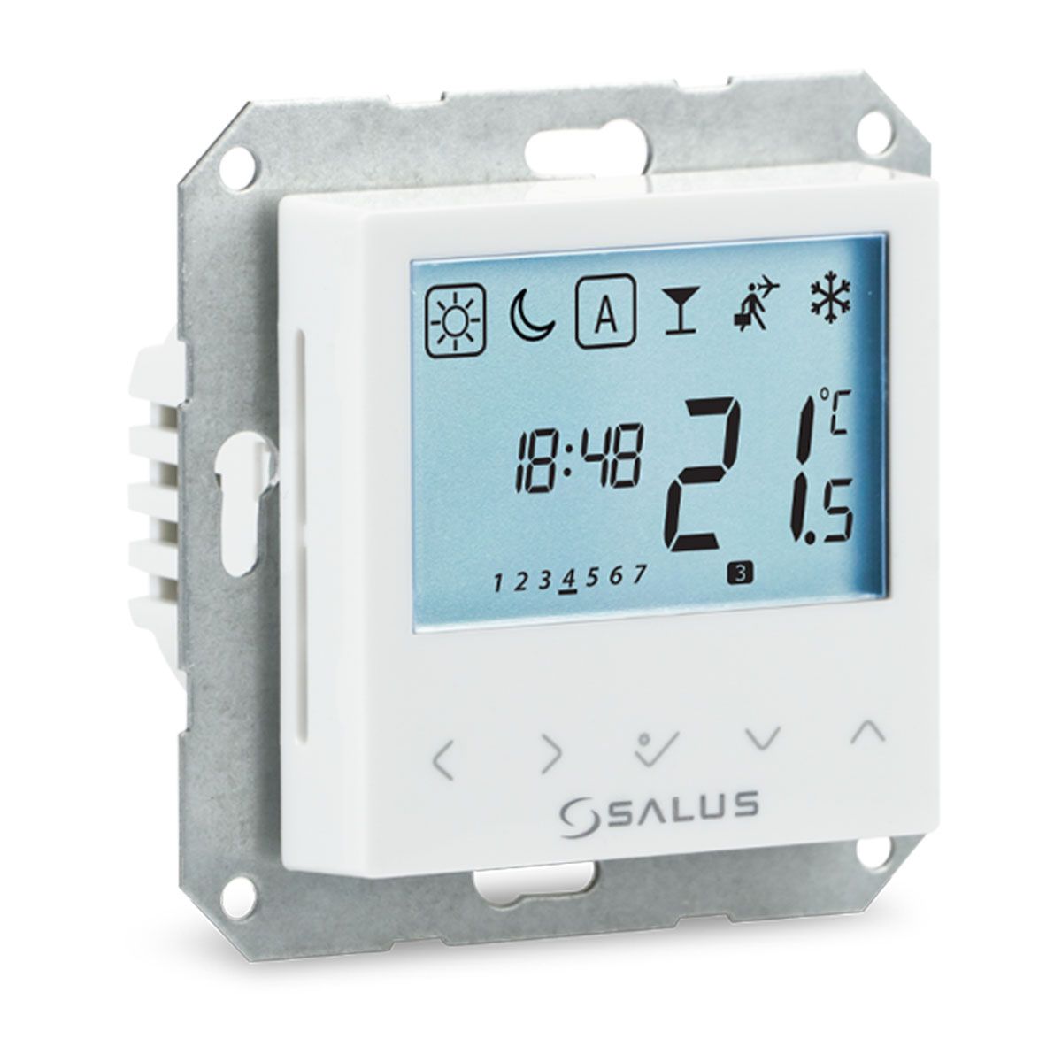 Salus BTRP230-9010 Raumthermostat Unterputz elektronisch digital Thermostat